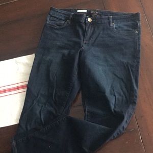 Kut from the kloth dark wash boyfriend jeans.